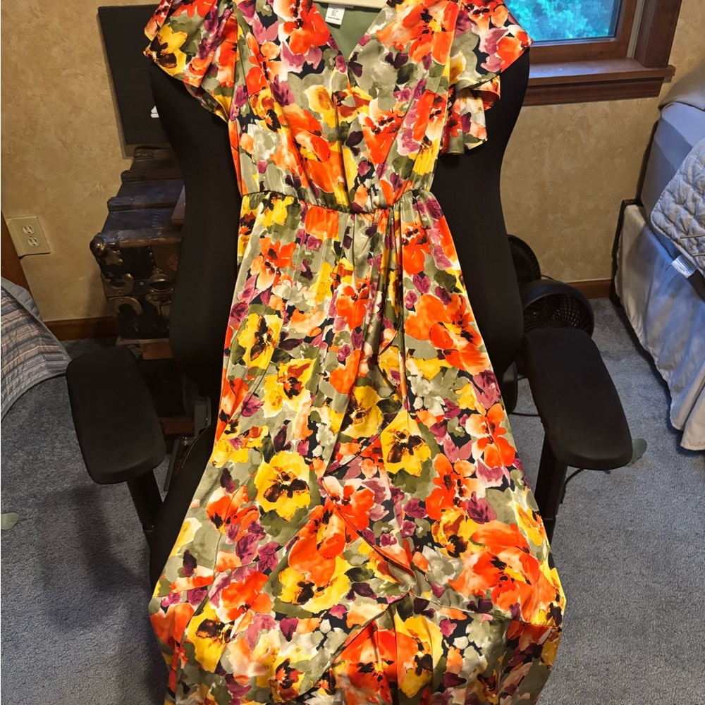 Nicole Miller Floral Maxi Dress